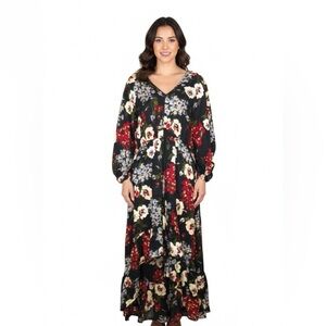 Umgee Floral Midi Dress